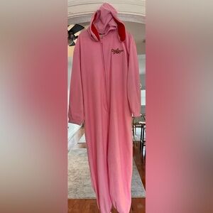 A Christmas story pink bunny onesie